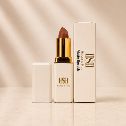 Heart & Hue Natural Matte Lipstick – 24 Stunning Shades Available