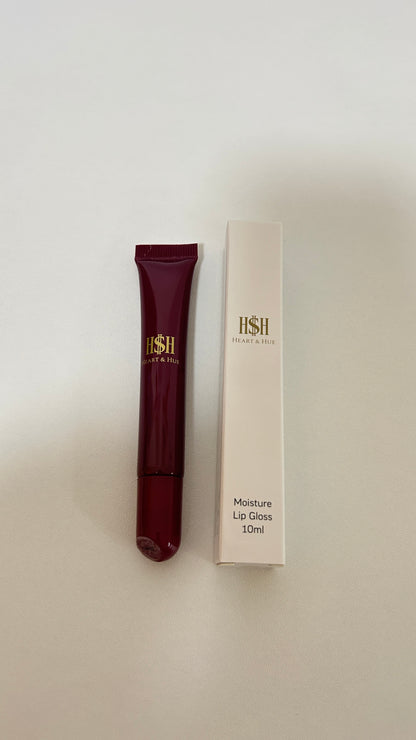 Heart & Hue Natural Peptide Moisture Lip Gloss | Palmitoyl Tripeptide-1, Argan & Camellia Oil 7 Shades