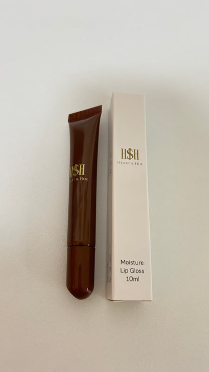 Heart & Hue Natural Peptide Moisture Lip Gloss | Palmitoyl Tripeptide-1, Argan & Camellia Oil 7 Shades