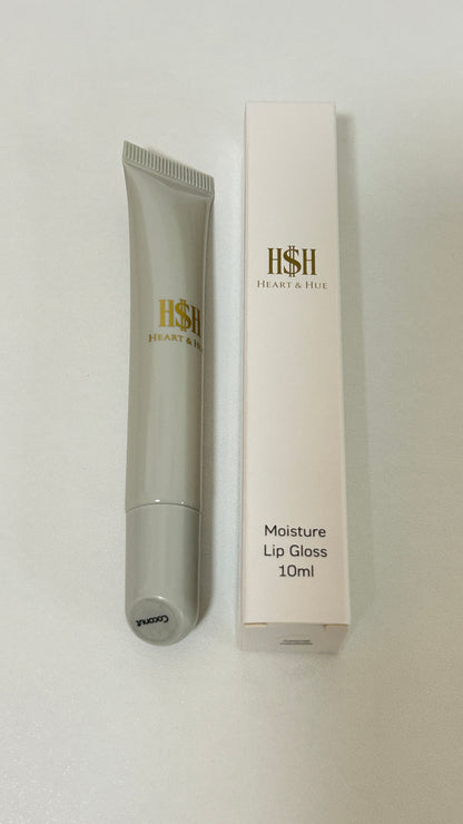 Heart & Hue Natural Peptide Moisture Lip Gloss | Palmitoyl Tripeptide-1, Argan & Camellia Oil 7 Shades