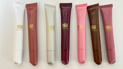 Heart & Hue Natural Peptide Moisture Lip Gloss | Palmitoyl Tripeptide-1, Argan & Camellia Oil 7 Shades