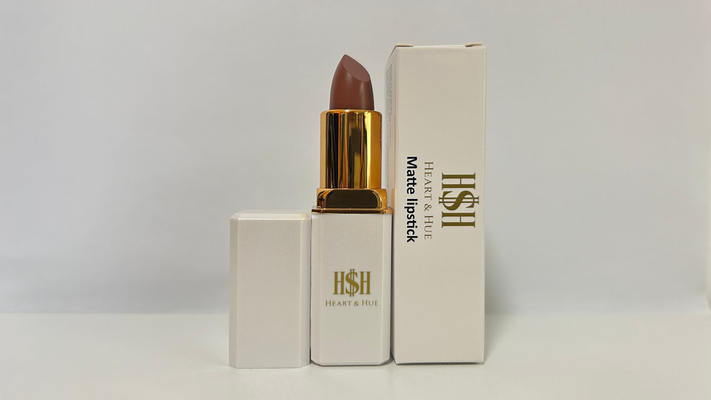 Heart & Hue Natural Matte Lipstick – 24 Stunning Shades Available