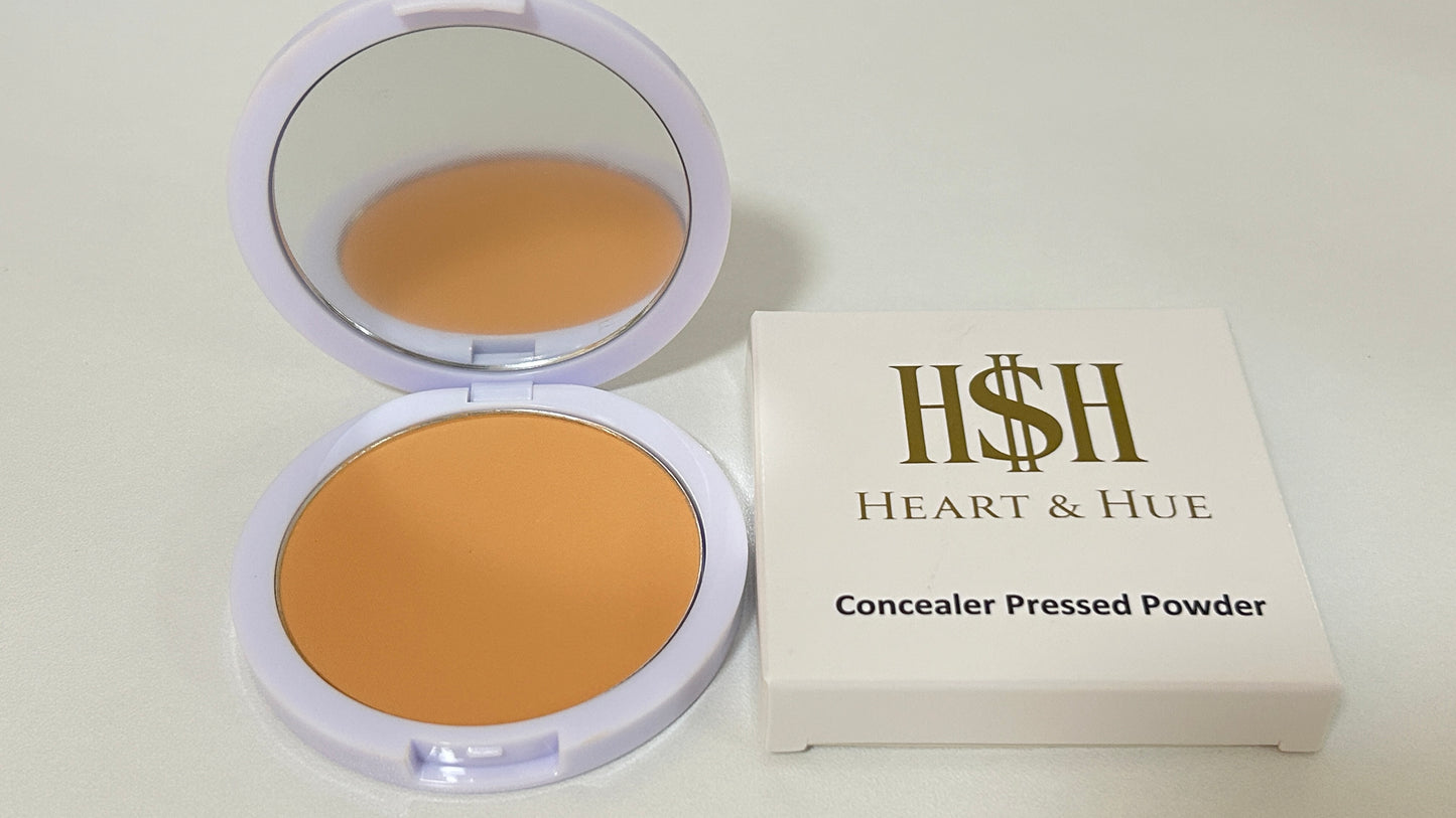 Heart & Hue Organic Concealer Pressed Powder - 22 Shades for Full Coverage