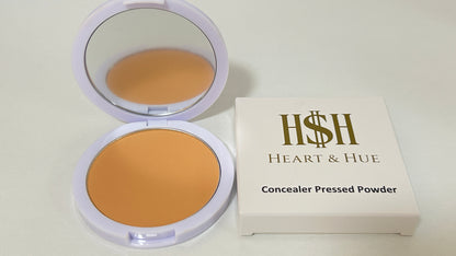 Heart & Hue Organic Concealer Pressed Powder - 22 Shades for Full Coverage