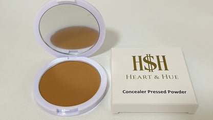 Heart & Hue Organic Concealer Pressed Powder - 22 Shades for Full Coverage