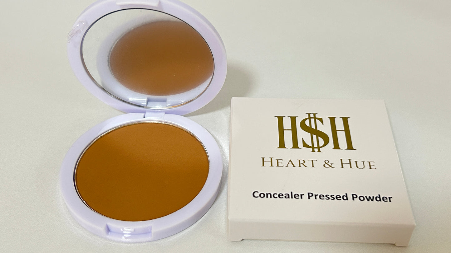 Heart & Hue Organic Concealer Pressed Powder - 22 Shades for Full Coverage