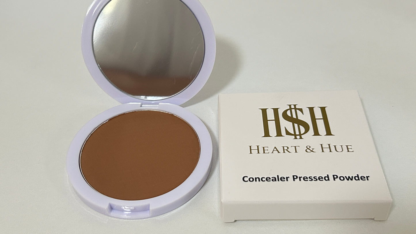 Heart & Hue Organic Concealer Pressed Powder - 22 Shades for Full Coverage
