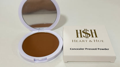 Heart & Hue Organic Concealer Pressed Powder - 22 Shades for Full Coverage