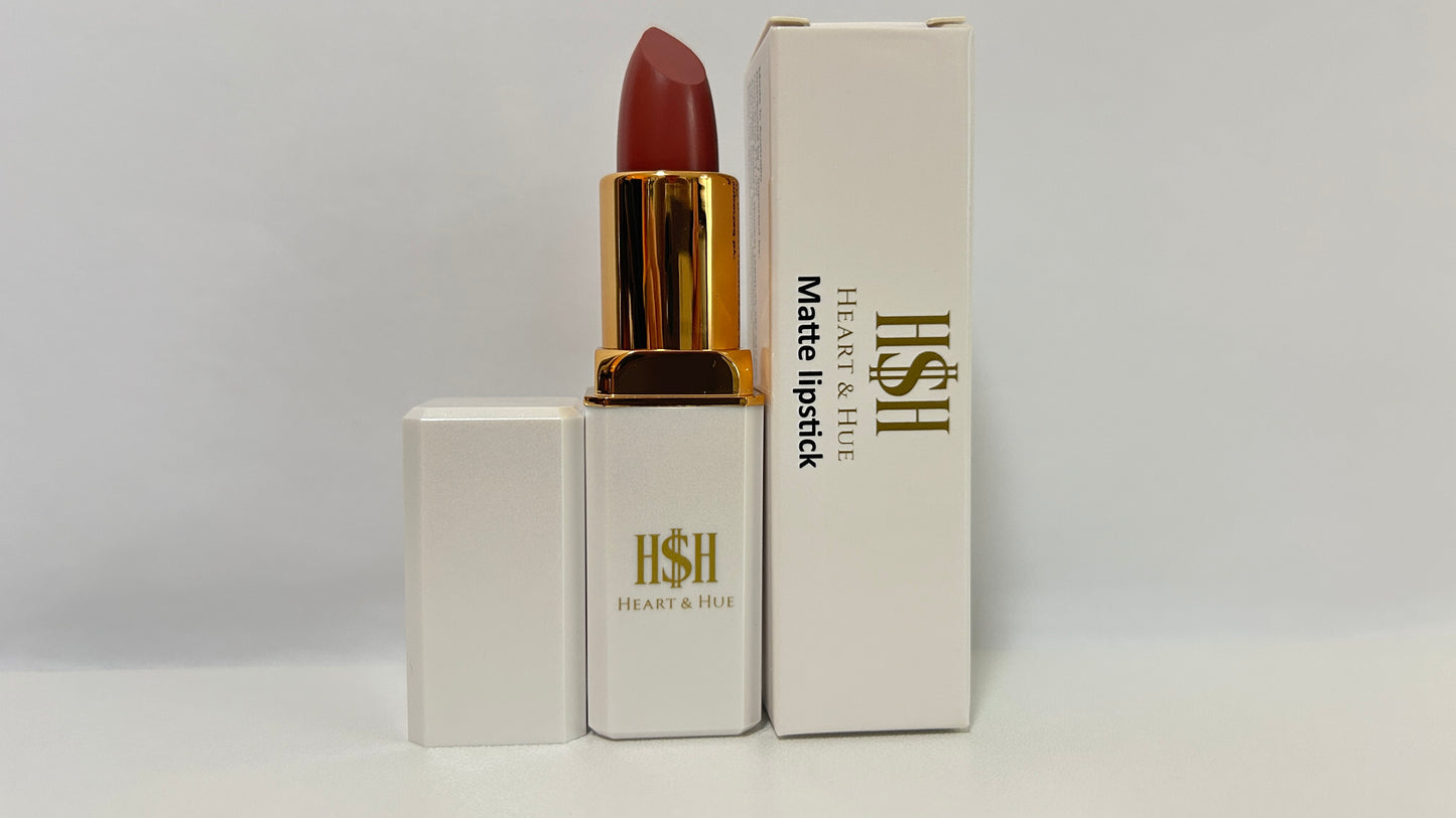 Heart & Hue Natural Matte Lipstick – 24 Stunning Shades Available