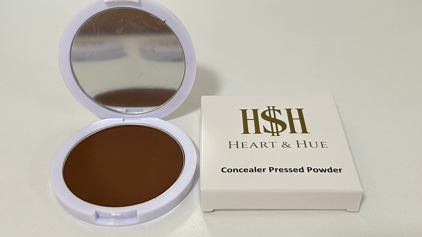 Heart & Hue Organic Concealer Pressed Powder - 22 Shades for Full Coverage