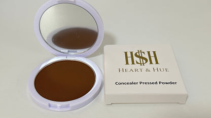 Heart & Hue Organic Concealer Pressed Powder - 22 Shades for Full Coverage
