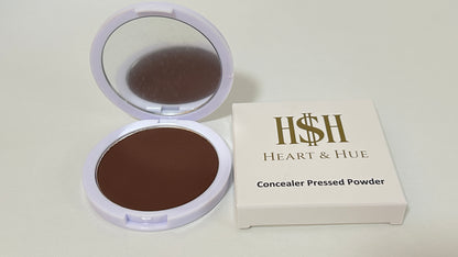 Heart & Hue Organic Concealer Pressed Powder - 22 Shades for Full Coverage