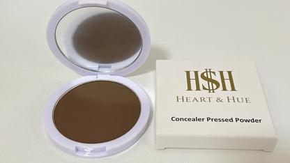 Heart & Hue Organic Concealer Pressed Powder - 22 Shades for Full Coverage