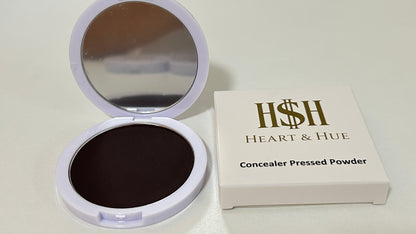Heart & Hue Organic Concealer Pressed Powder - 22 Shades for Full Coverage